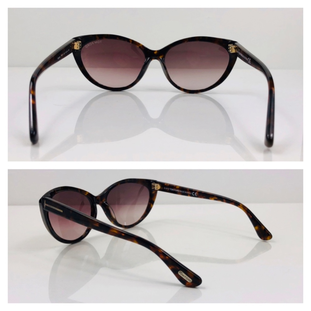 New TOM FORD Martina Havana Cat Eye Sunglasses - Picture 7 of 16